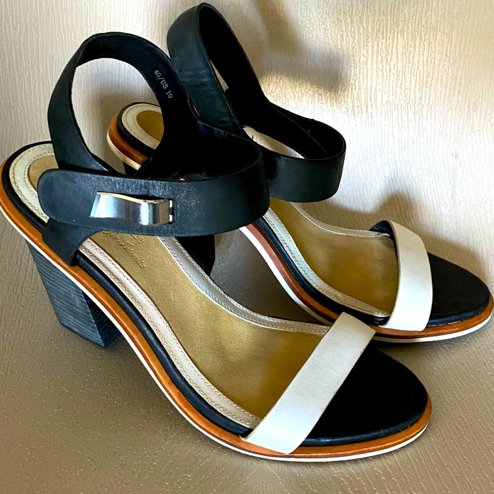 Rag & Bone ARLO Colorblock ankle strap sandals block heels euro 40 us 9.5 women